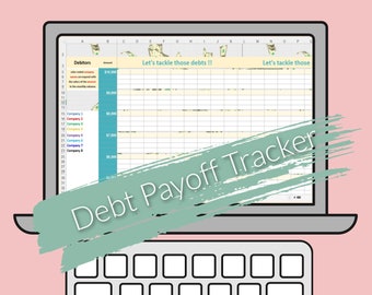 Debt Payoff Tracker | Excel File | Model "Dollars"