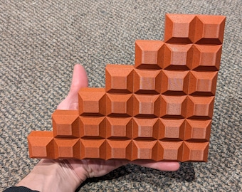 3D Printed Super Mario Block Staircase: Retro Aquarium Decor