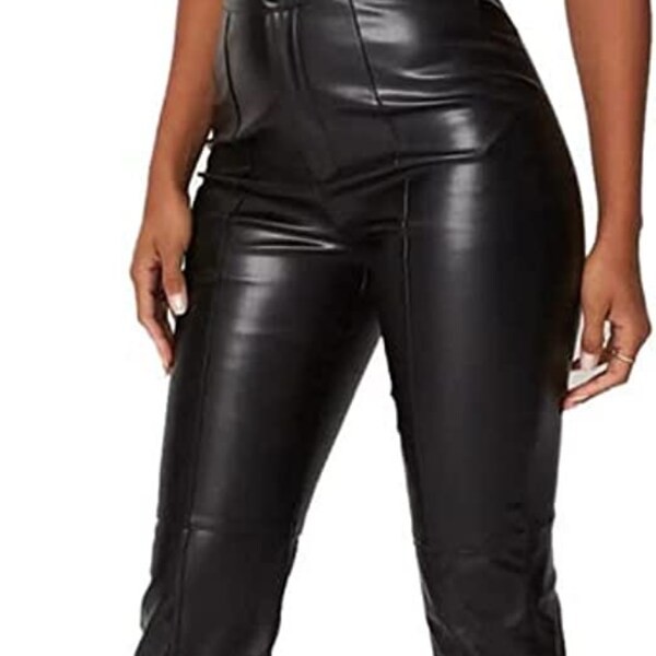 Womens Leather Pants Etsy UK