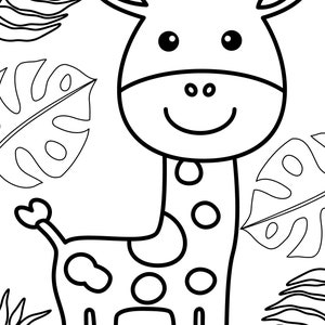 Giraffe Coloring Sheet