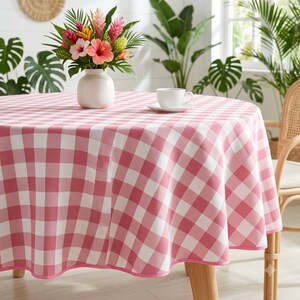 Nappe ronde en PVC avec ourlet en dentelle, imperméable et résistante à l'huile, protection décorative pour la table à manger à la maison et lors de fêtes.