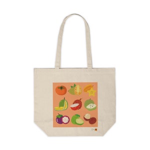 Asian Fruit Canvas Tote Bag