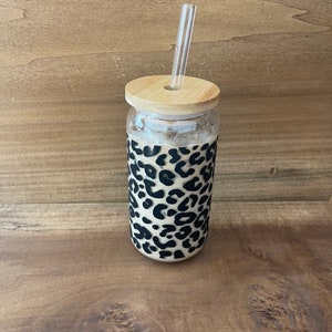 Leopard Beer Can Glass // Leopard Print Gifts // Gifts for Her ...