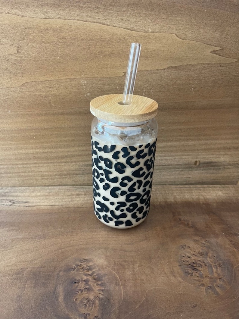 Leopard Beer Can Glass // Leopard Print Gifts // Gifts for Her ...