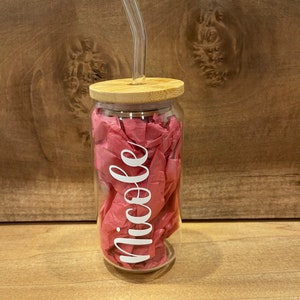 Custom Beer can glass // Iced coffee cup // Gifts for Her