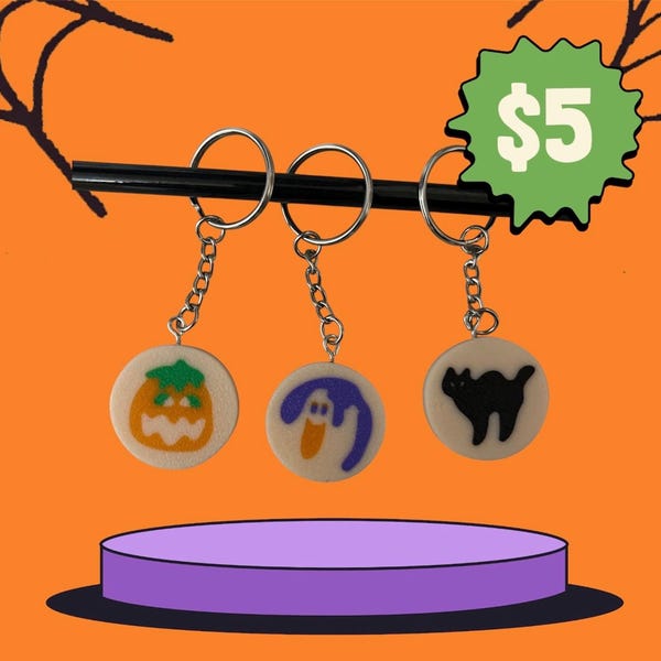 HALLOWEEN COOKIE KEYCHAINS!