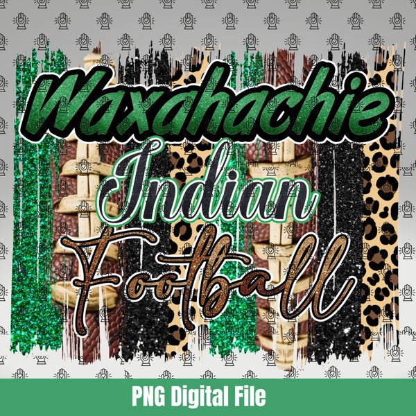 Waxahachie Indian Football PNG Digital File