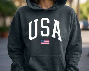 USA Hoodie, America Hoodie, Fourth of July Hoodie, 4th of July Hoodie, Patriotic Hoodie