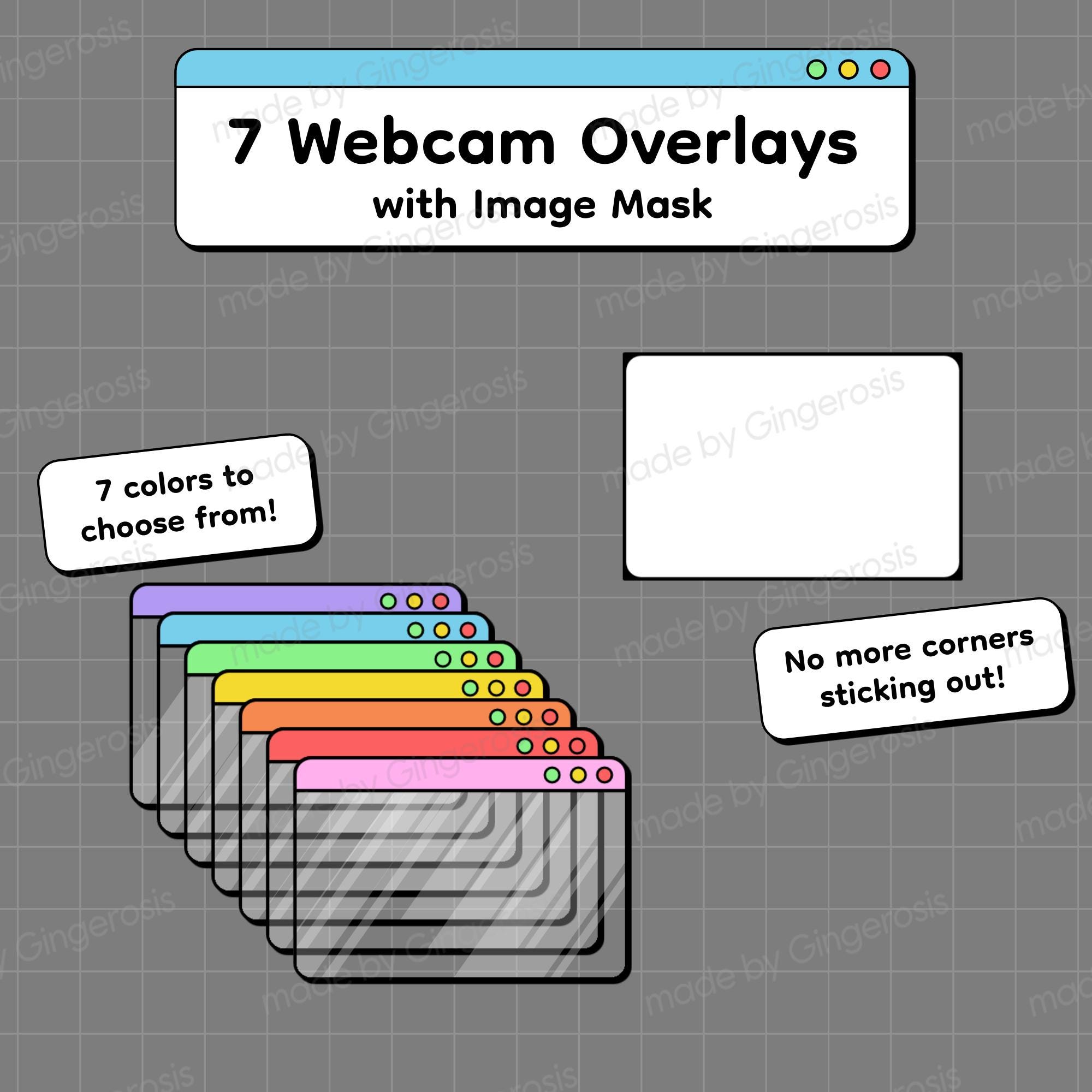 Blue Desktop Stream Overlay Pack | Cute Neobrutalism Style | Twitch ...