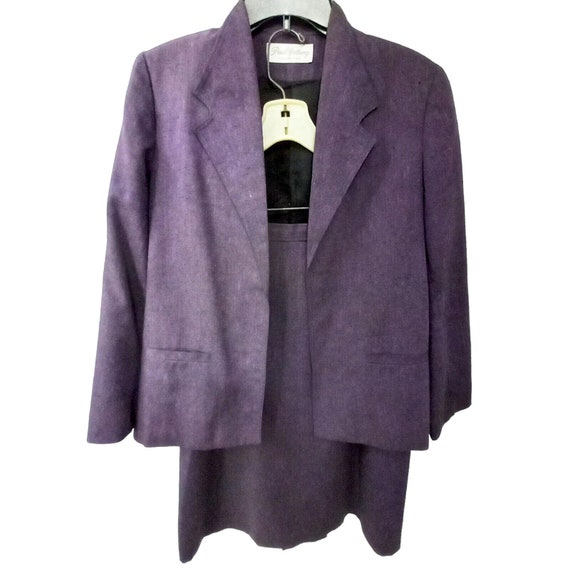 Vintage 1970's Paul Anthony Purple Cardigan Midi … - image 1