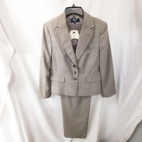 Vintage 1970's Jones Wear Gray  Speckled Lined Lo… - image 2