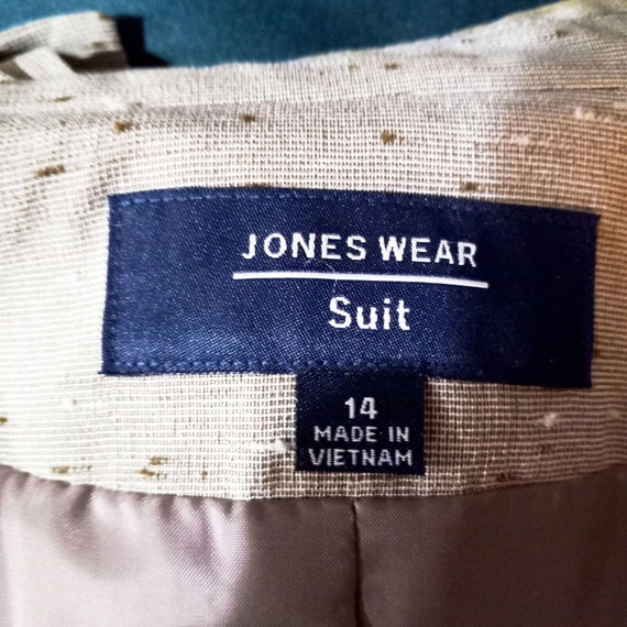 Vintage 1970's Jones Wear Gray  Speckled Lined Lo… - image 8