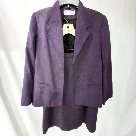 Vintage 1970's Paul Anthony Purple Cardigan Midi … - image 2