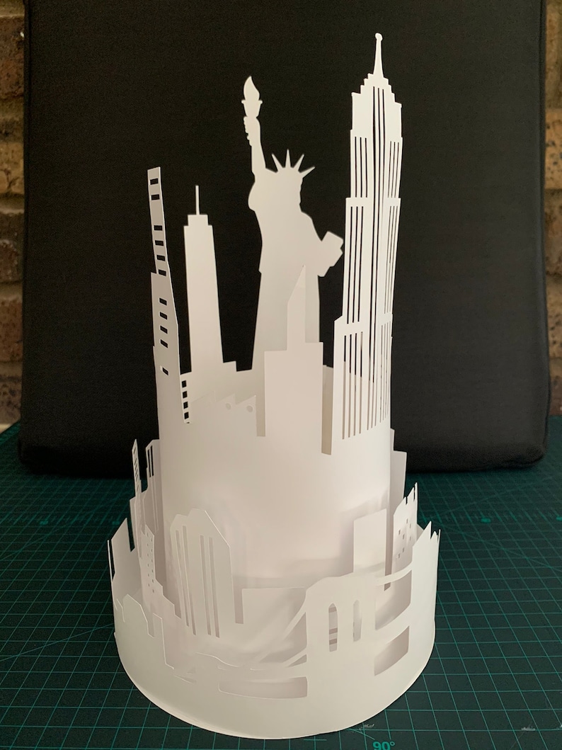 NY Skyline Lantern SVG