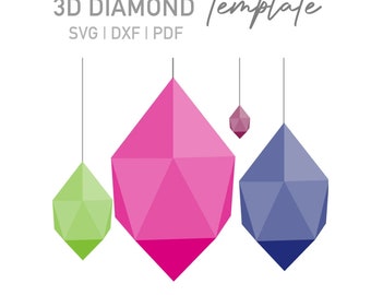 OTCRAFT 3D Prägeschablone Diamanten - Bastelschablone Für Karten & Scrapbooking