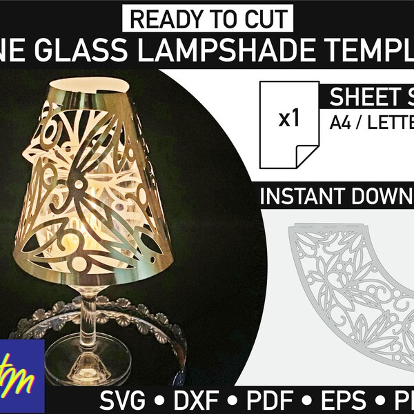 Wine Glass Lampshade - Etsy