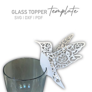Placemarker voor bruiloft tabelsjabloon Cricut SVG, DXF, PDF