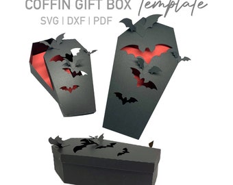 Coffin / Casket box design file for your Cricut or Silhouette