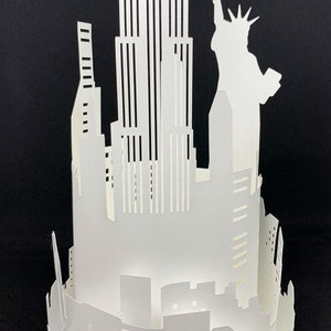 New York Skyline Lantern Template for Cricut