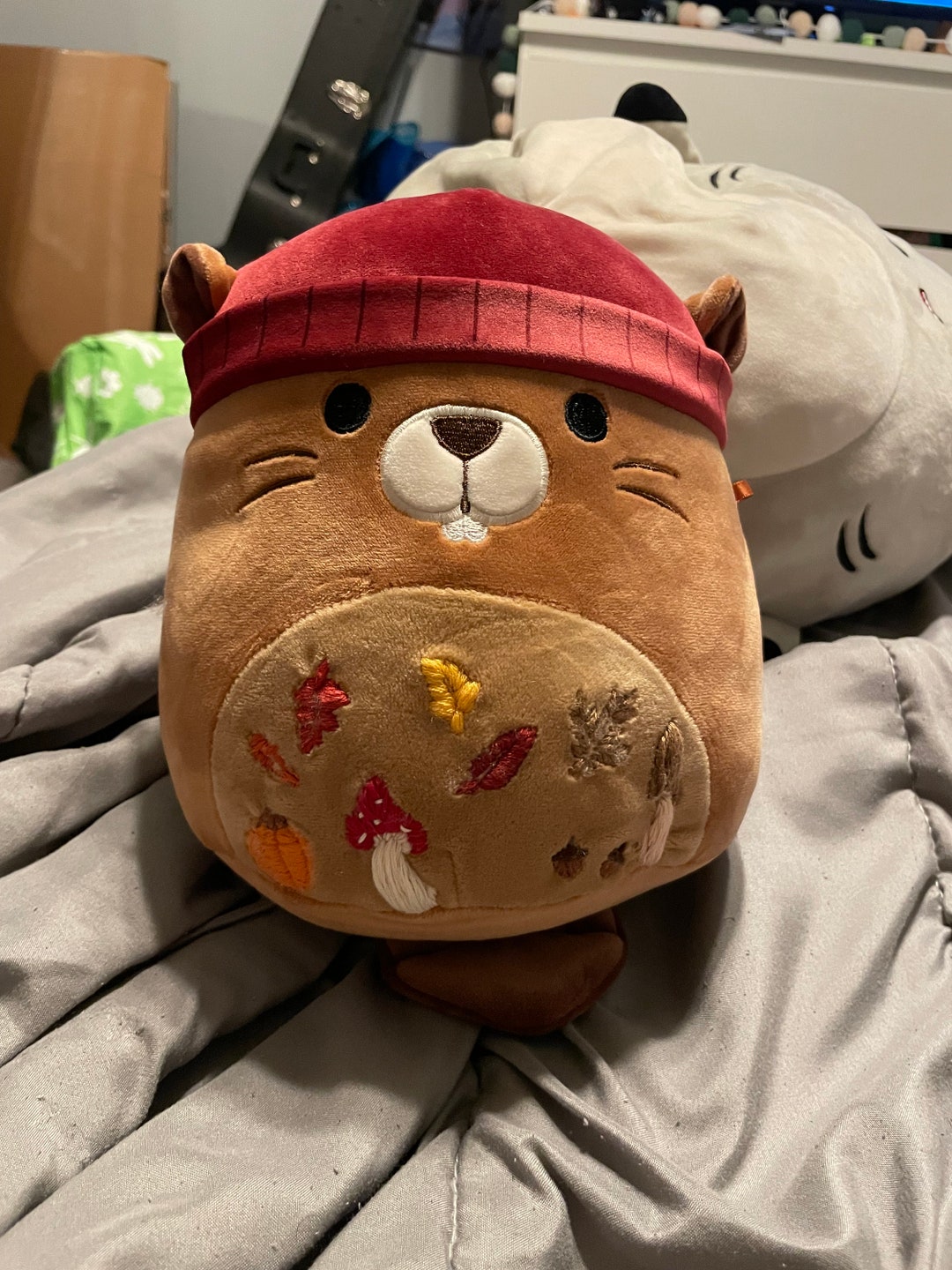 Hand Embroidered 8 Inch Fall Chip the Beaver Squishmallow Etsy