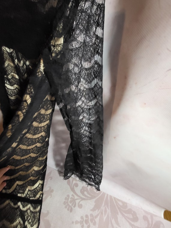 Designer Vintage Formal black pink mermaid tail b… - image 9
