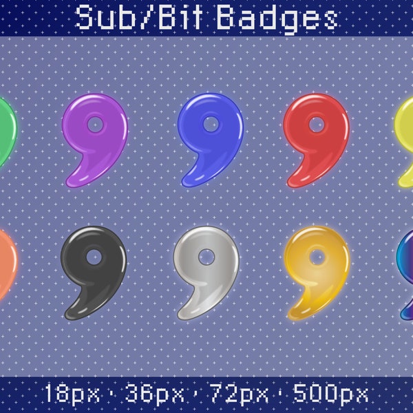 Ace Attorney Inspired Magatama Sub/Bit Badges for Twitch