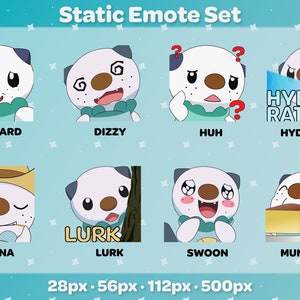Oshawott Static Twitch Emote Set