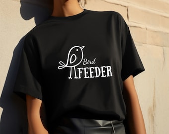 Bird Feeder Graphic Tee - Nature Lover Shirt