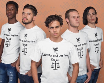 Liberty and Justice T-Shirt: Freedom Awareness Tee