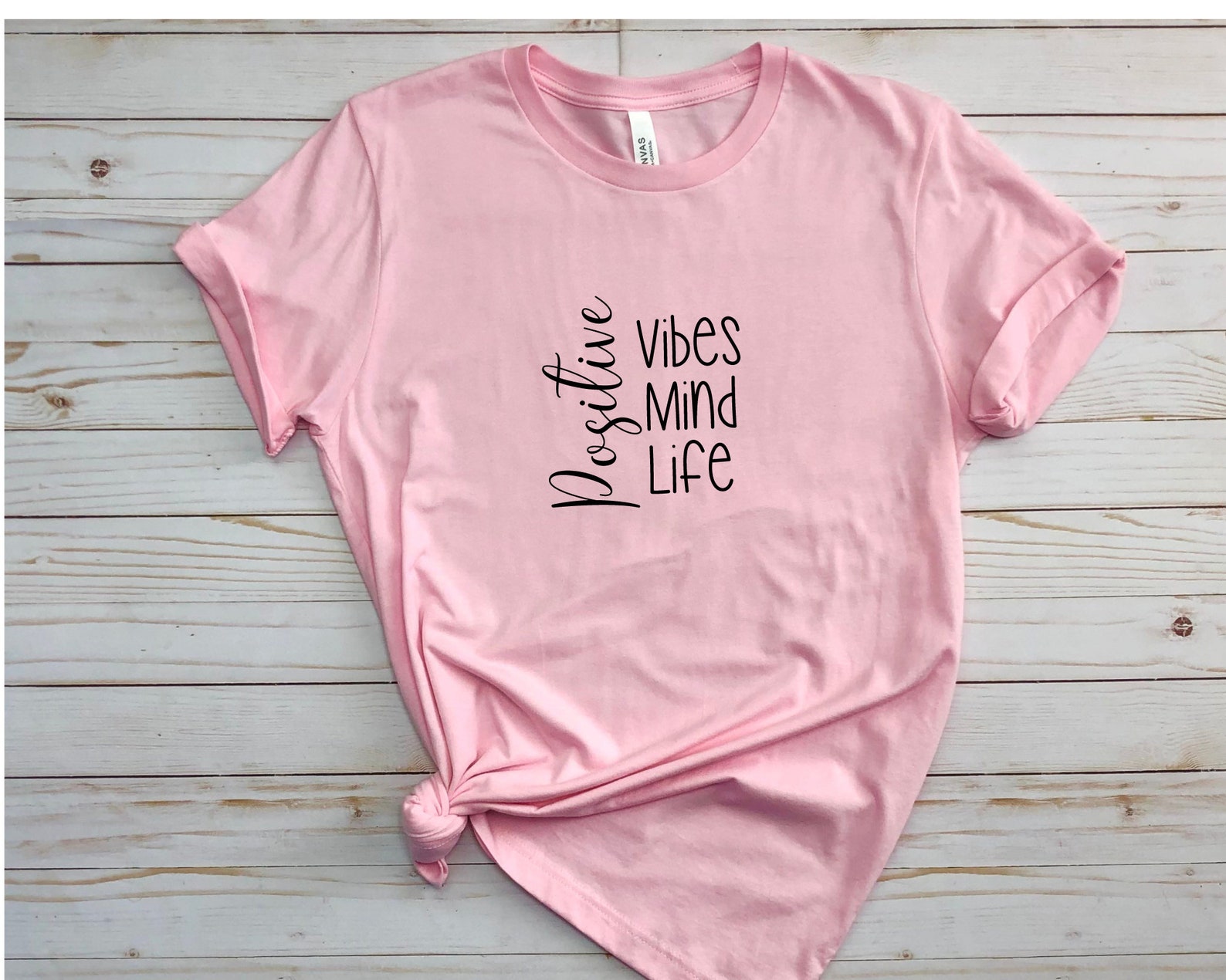 Positive Vibes Positive Mind Positive Life Shirt, Inspirational Shirt ...