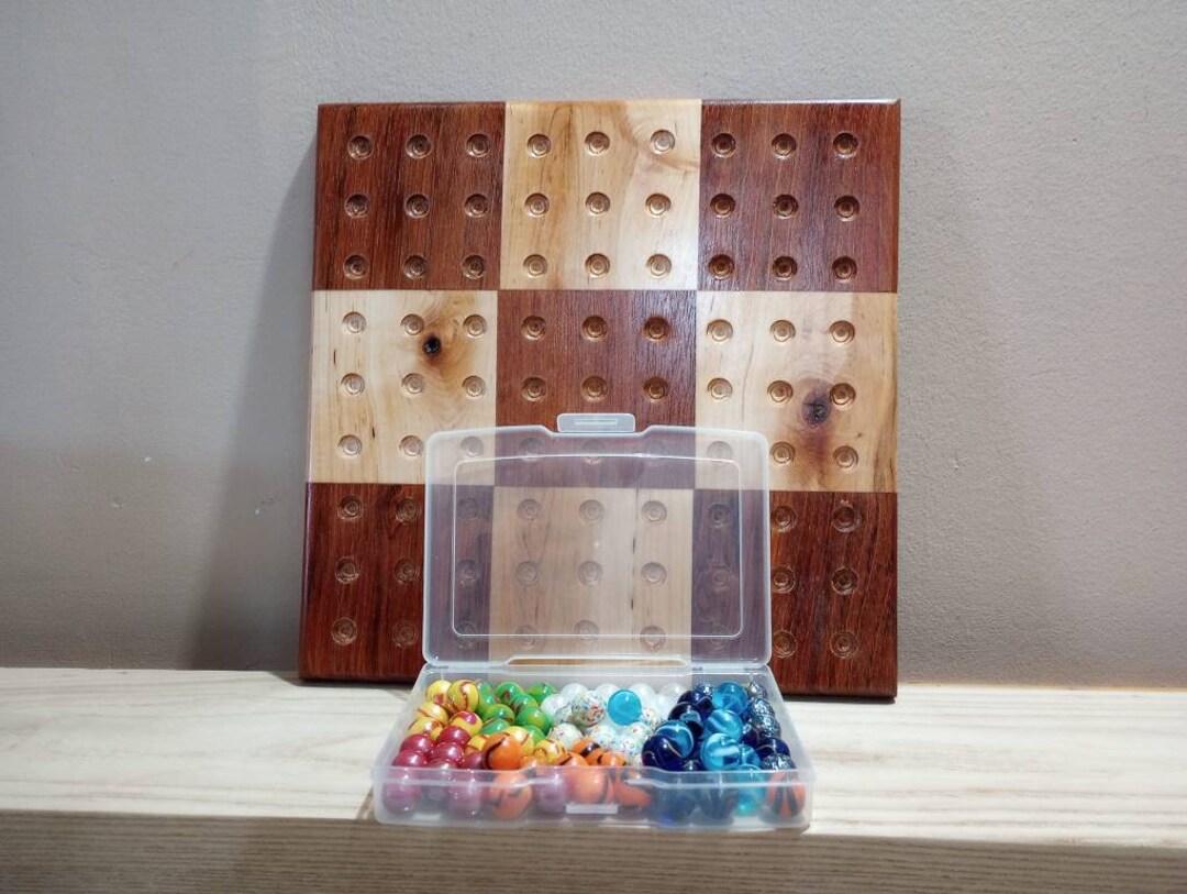 Marble Sudoku, Maple and Makore Hardwood Etsy