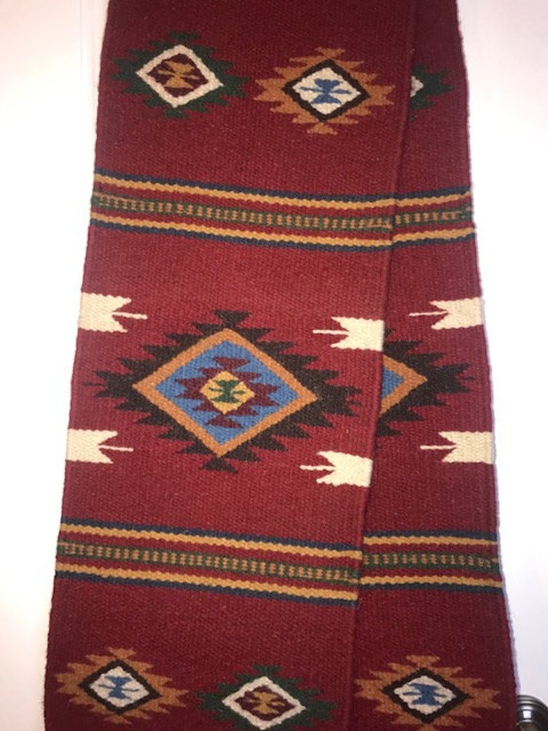 10 Southwestern Wool Table Runner 10 X 80 Beautiful Southwest Designs