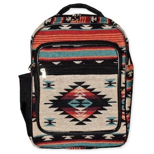 Backpack Southwest Design El Paso Saddle Blanket Company Backpack with padded straps- Unique! Large Back Pack for School or Leisure