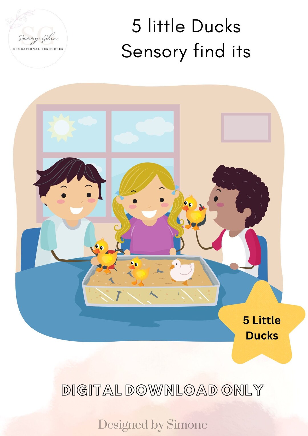 5 Little Ducks Sensory Find It 5 Little Ducks Sensory - Etsy