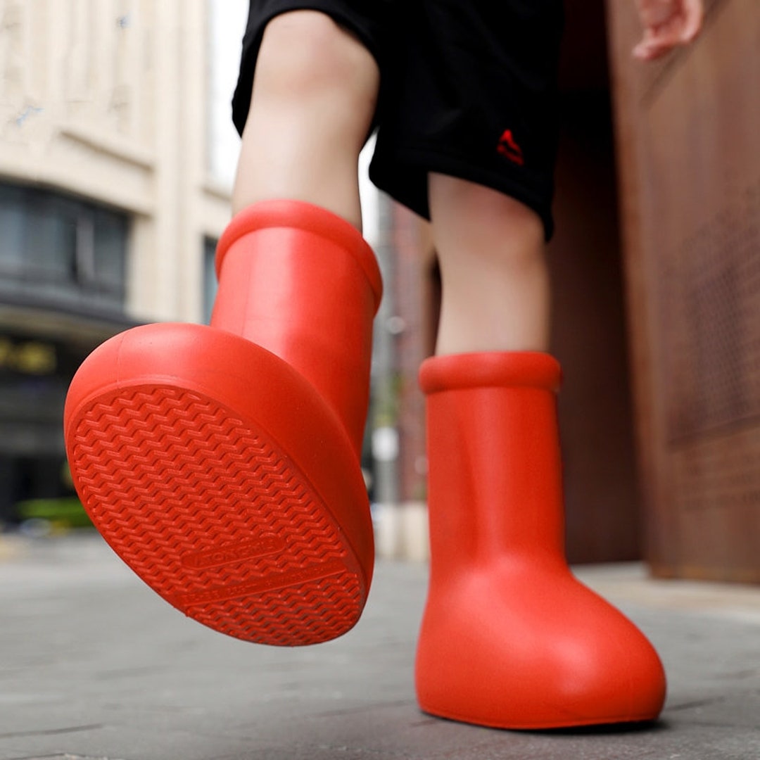 2023 Trend Big Red Boots for Kids - Etsy UK