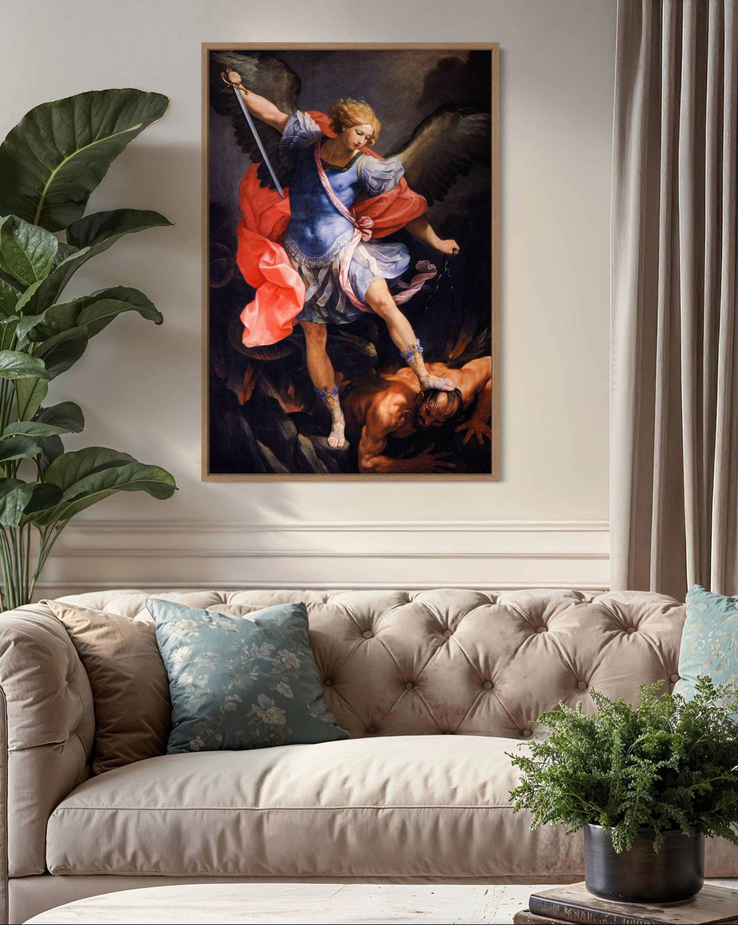 St. Michael the Archangel Canvas Print: Guido Remi Baroque Oil Painting ...