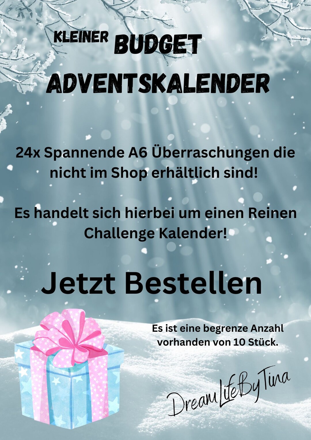 Small Budget Advent Calendar Challenges / Envelope Method / Etsy