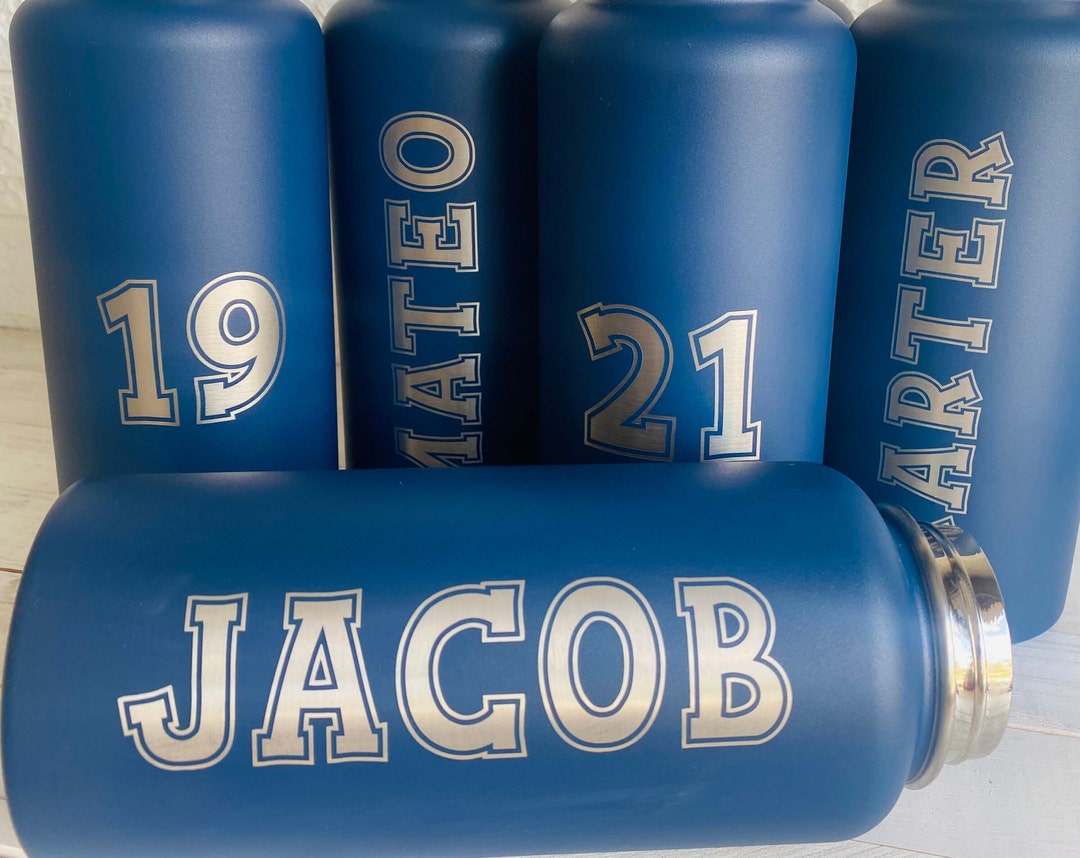 Sports Team Water Bottles Personalized & Laser Engraved With Names Etsy