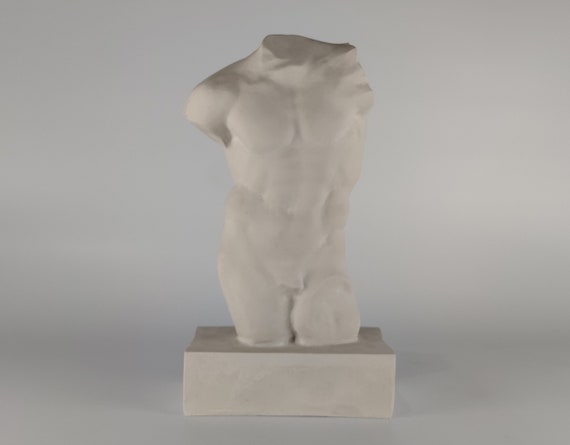 Torso Of Apollo Statue Male God Sculpture Greek Roman Nude Etsy