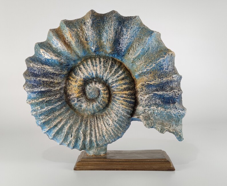 Statue Shell Sea Shell Statue Large Conch Sculpture Lake House Decor - Etsy