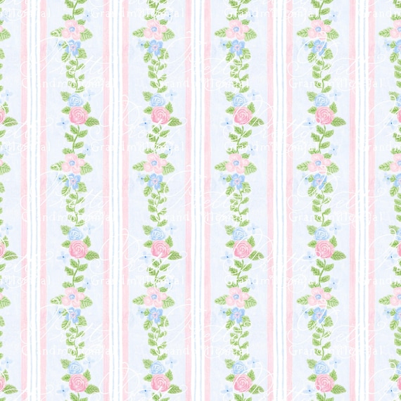 Roses pattern, Grandmillennial clipart, grandmillennial seamless pattern, roses seamless pattern, floral seamless pattern, commercial use