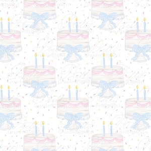 Birthday Cake Pattern With Sprinkles, sprinkles cake pattern, grandmillennial patterns, pattern shop, commercial use, birthday cake clipart