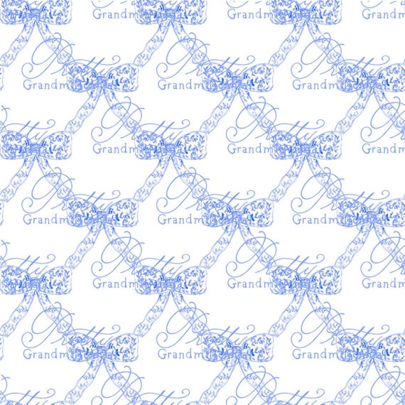 Trellis Ribbonerie, Watercolor ribbon pattern, seamless ribbon pattern, grandmillennial patterns, print patterns commercial use, bows