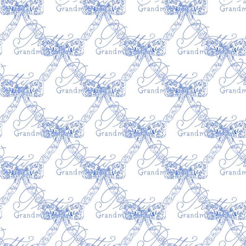 Trellis Ribbonerie, Aquarell Bandmuster, nahtloses Bandmuster, grandmillennial Muster, Druckmuster für kommerzielle Nutzung, Bögen Bild 1