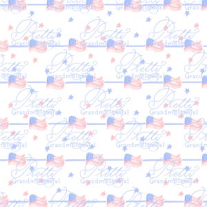 Patriotic pattern, 4th of july pattern, independence day pattern, USA flag patter, watercolor patriotic patter, stars, grandmillennial