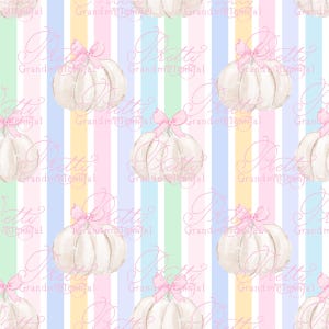Grandmillennial pumpkin pattern, fall print, pastel stripes pumpkin pattern, commercial use patterns, fall print, fall pattern, autumn