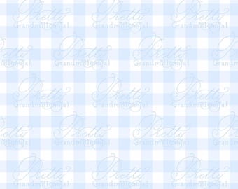 Blue gingham plaid pattern, blue gingham pattern, blue checkered print, blue plaid print, preppy pattern, grandmillennial patterns
