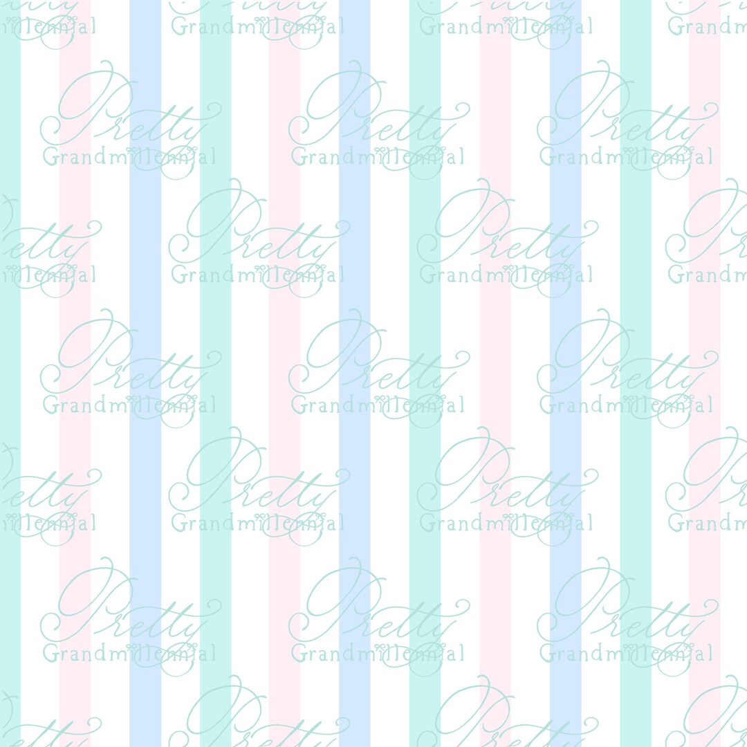 Patel Stripes Pattern, Pastel Stripes Print, Grandmillennial ...