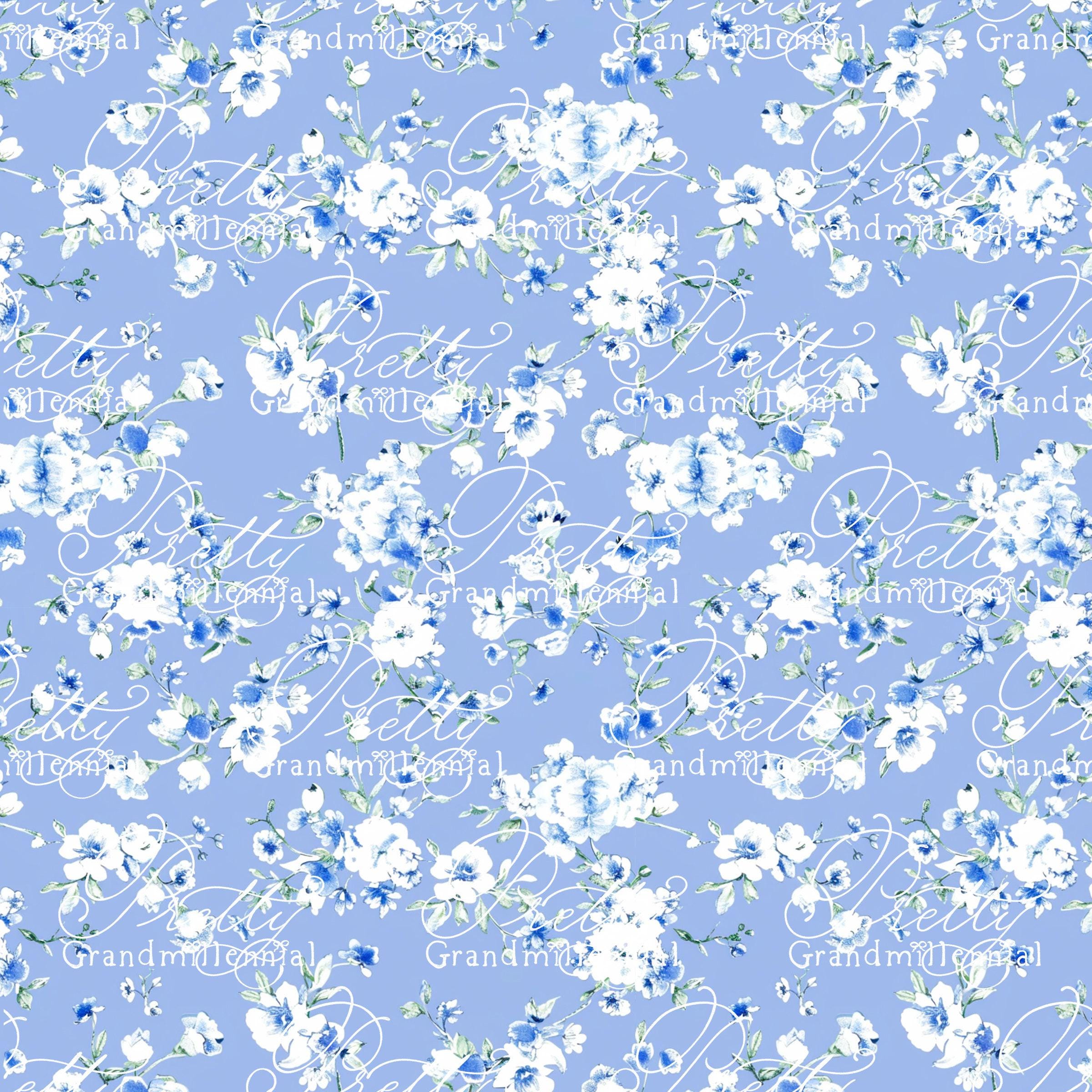 Preppy blauw chinoiseriepatroon met bloemen, naadloos  chinoiserie-printpatroon, digitale print, patronen voor commercieel  gebruik, patronen grandmillennial - Etsy België, image size:2400x2400