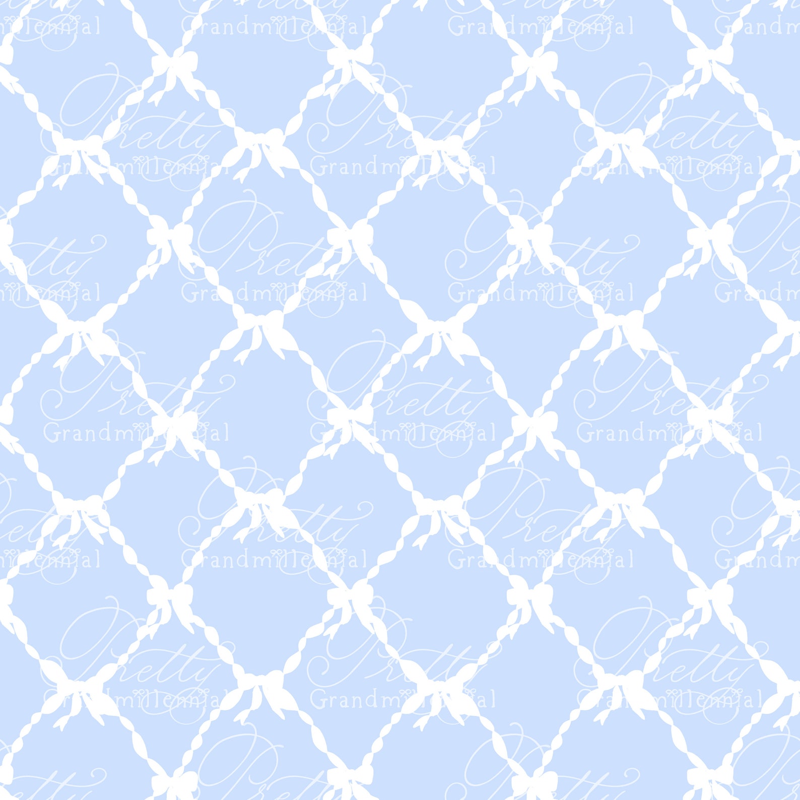 Ribbons Trellis Pattern Seamless Pattern Bow Pattern - Etsy